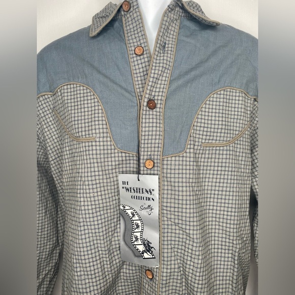 SCULLY Vintage NWT Western Plaid Shirt Small - Picture 1 of 10